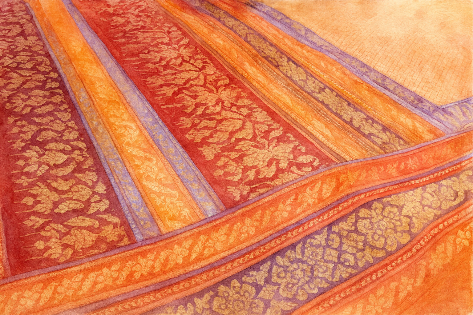 Yok Dok (Brocade) Thai Silk