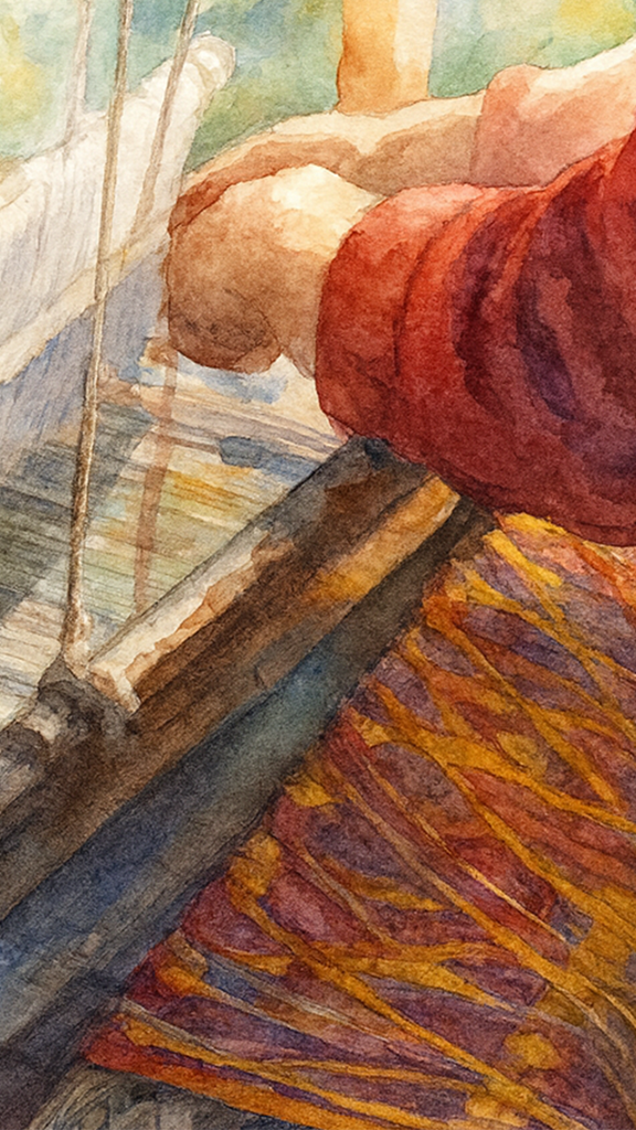 MobileWatercolor_Woman_weaving_silk_in_traditional_way_at_manual_loom.png